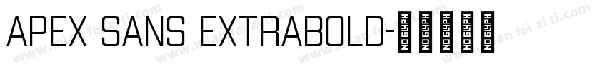 Apex Sans ExtraBold字体转换